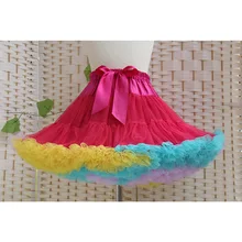  Colorful Lace Patchwork Baby Girls Tutu Skirt Ballerina Pettiskirt Fluffy Children Ballet Skirts Party Dance Princess Clothes 