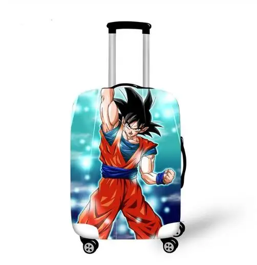 Аниме Dragon Ball багажный Защитный чехол Аксессуары для путешествий Saiyan Goku Vegeta эластичный чехол для чемодана с защитой от пыли для 18-32 дюймов