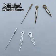 Часы Miuksi серебристо-коричневые, стрелки светящиеся, подходит для NH35 NH36 Часы Miuksi серебристо-коричневые, стрелки светящиеся, подходит для NH35 NH36