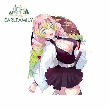 

EARLFAMILY 13cm x 9.7cm For Anime Girl Creative Car Stickers Waterproof Decal Fashion Personality Suitable for VAN RV JDM