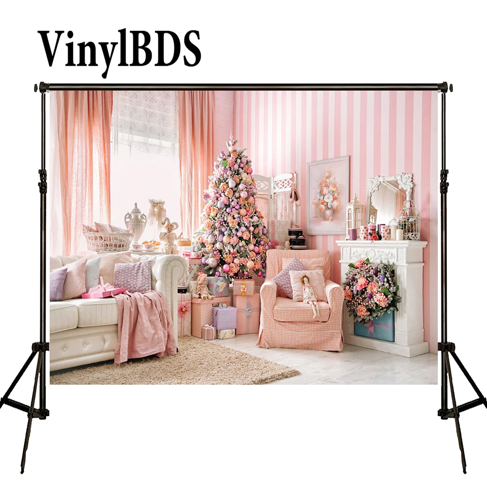 VinylBDS Princess Indoor Backdrop Pink Room Photography House Photo Backdrops Newborn Photographic Background | Электроника