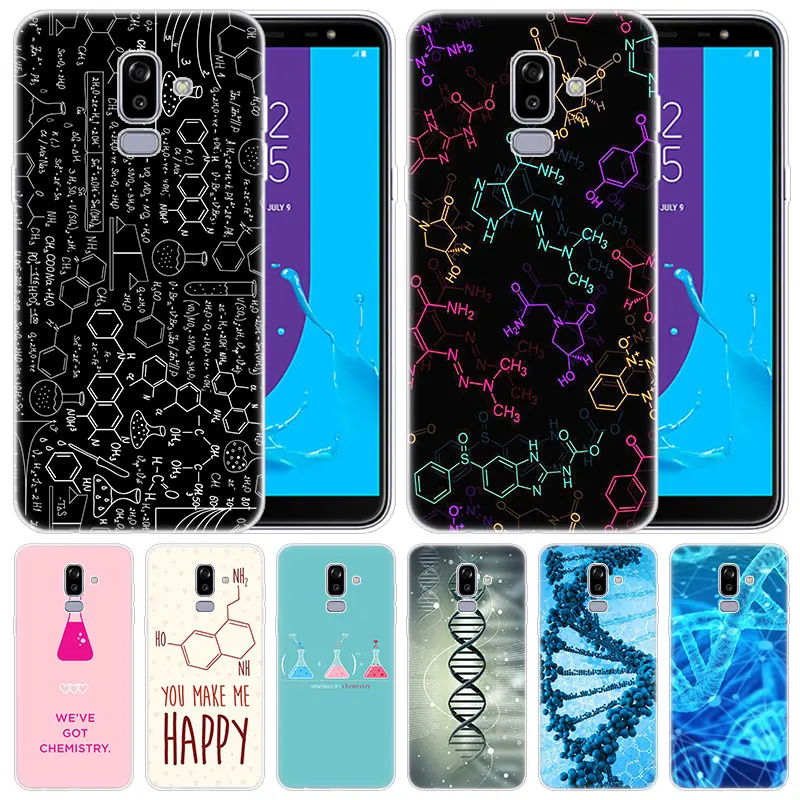 Роскошный мягкий силиконовый чехол биология ДНК для Samsung Galaxy J8 J7 J6 J4 J2 2018 Core J3 2016 J5