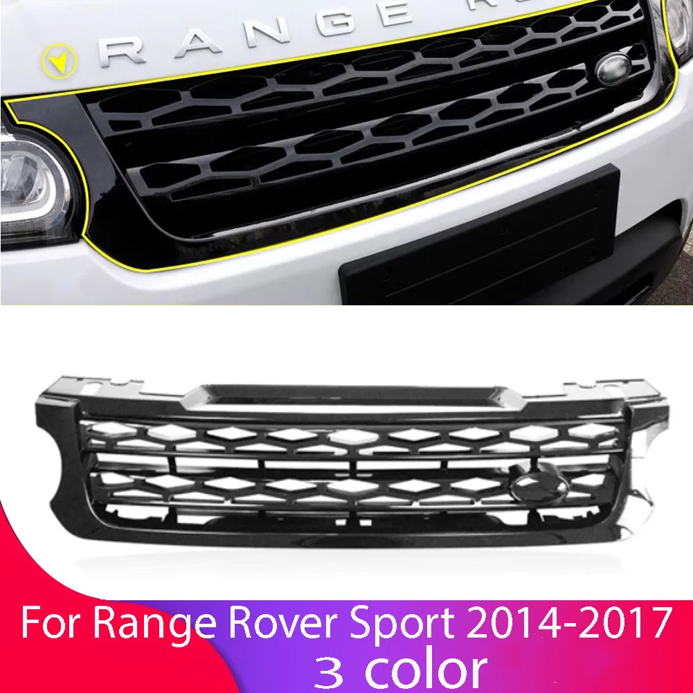 

Car Front Bumper Grille Centre Panel Exterior Styling Upper Grill logo For Land Rover Range Rover Sport L494 2014 2015 2016 2017