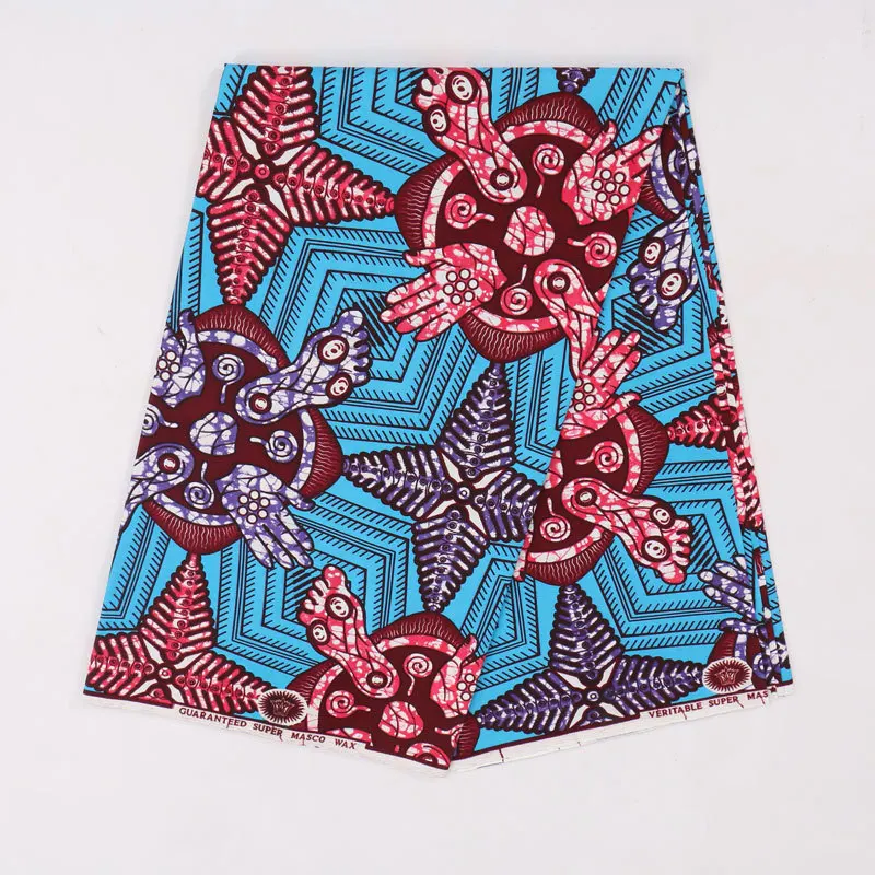 

Veritable Wax Guaranteed Real Dutch Wax 6yard/lot 2019 100% Polyester Wax High Quality African Fabric dress