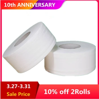 

Jumbo Roll Native Wood Pulp Toilet Paper Roll 4Ply Soft Strong Water Absorption Rolling Paper Hotel Home Bathroom Toilet Tissue