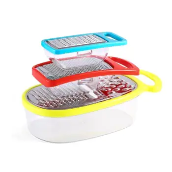 

1pcs Practical Cheese Grater Home Stainless Steel Rotary Slicer Durable Hand-Cranked Vegetables Handle Multifunctional Chocolate