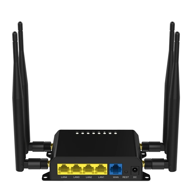 

WE826-T 4G Modem Router Lte Router 2.4G Wi-Fi Repeater 4x5DBi External Antenna Wifi with Sim Card and USB Slot-EU Plug
