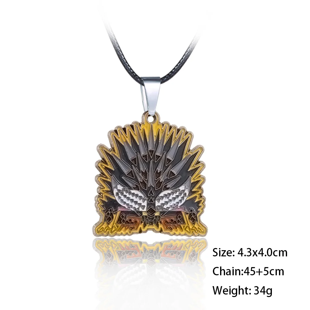 Игра MHW монстр брелок для мужчин из металлического сплава Дракон Nergigante брелок для ключей кольца автомобиль женская сумка кулон ювелирные изделия llaveros sleutelhanger - Цвет: rope chain