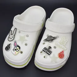 Luminous Shoes Clogs Charms Fluorescence Rabbit Charms Glowing Shoe Charms Accessories Decorations Kids Gift for Clogs Sandals