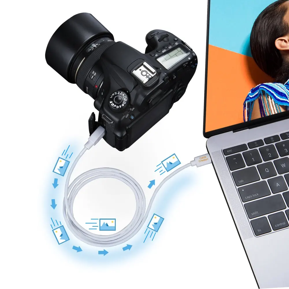 Кабель Mini USB к USB C, шнур usb type C к Mini B, совместимый с GoPro Hero 3+, Hero HD, контроллер PS3, сотовые телефоны