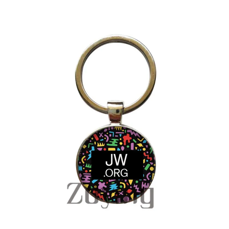 Zdying JW. ORG брелок круглый стеклянный дельфин цветы JW. ORG шаблон кабошон купольные Брелоки для ключей кольцо держатель кулон подарок J027 - Цвет: J031