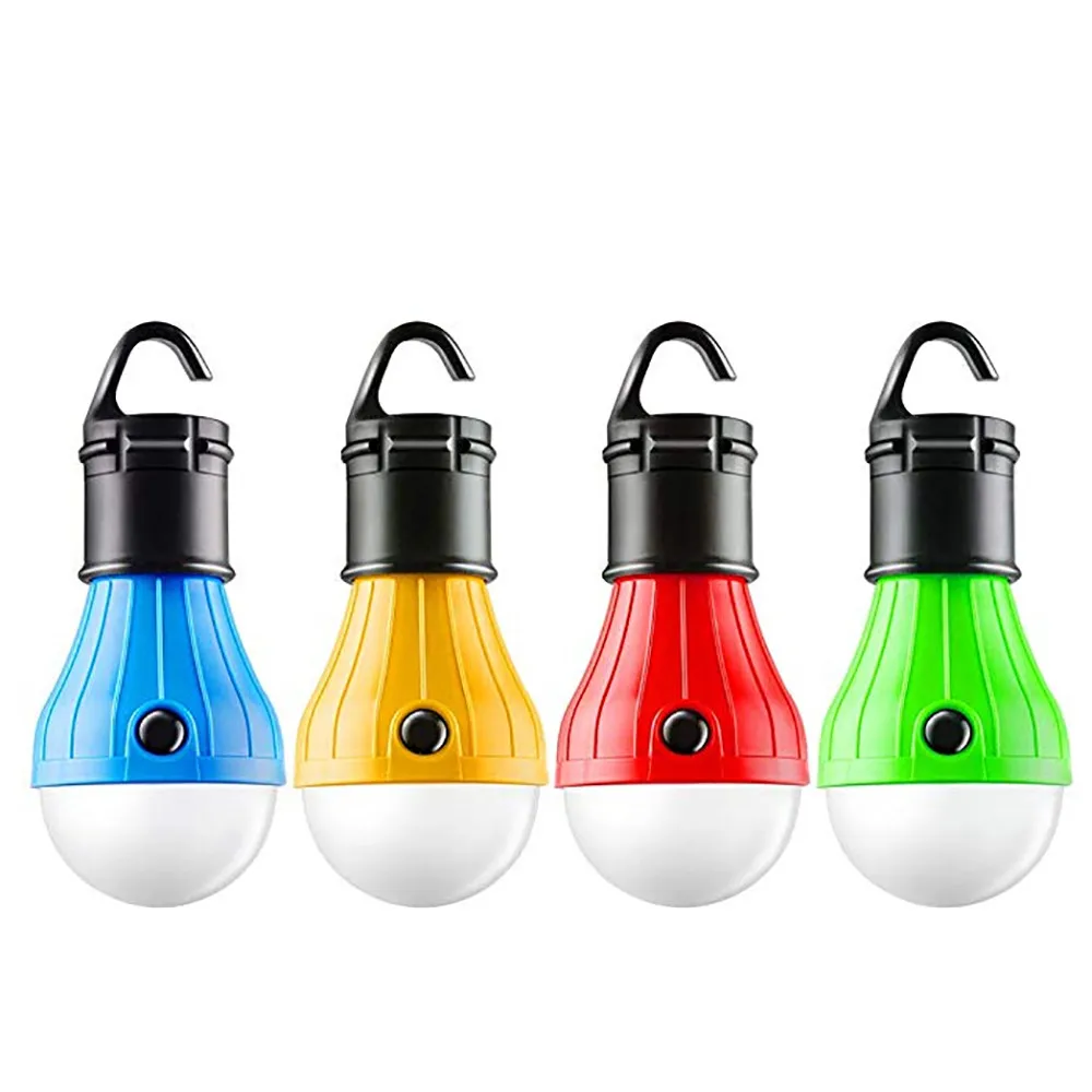 

4Pc Outdoor Portable Hanging LED Camping Tent Hiking Light Bulb Fishing Lantern Lamp Emergency Light 3.2