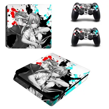 

Food Wars PS4 Slim Stickers PS 4 Slim Skin Sticker Vinilo Decal Cover For Sony PlayStation4 Slim Console and Two Controllers