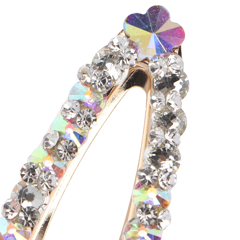 Waterdrop Hairpins Hair Accessories Snap Clips Elegant Bow Metal Rhinestone Hair Clip Women Clips Barrettes Crystal Hairgrips
