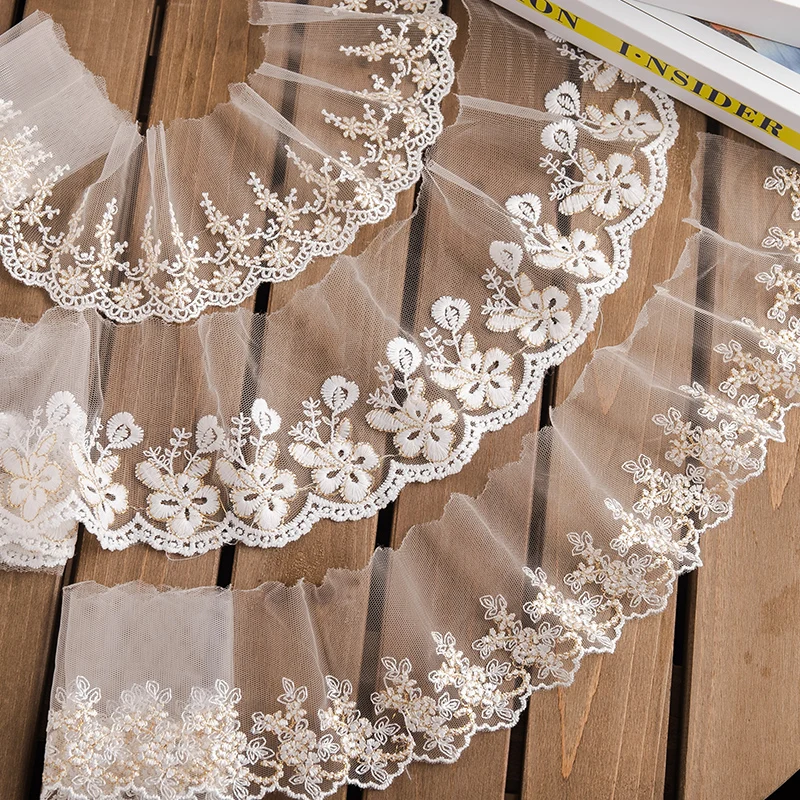 2ヤード/ロットレースリボンレース工芸品の縫製アクセサリー9/11センチ