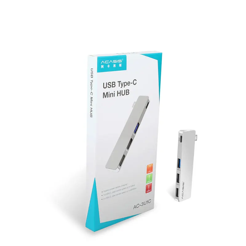 Acasis USB 3,1 Тип C концентратор 4-Порты и разъёмы USB 3,0 2,0 концентратор адаптер Тип-C концентратор для MacBook Pro