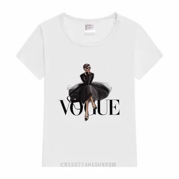 

Boys/Girls Fashion VOGUE Print T Shirt Kids Great Casual Short Sleeve Tops Children's Funny T-Shirt Little Girls Clothing