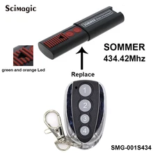 Запасной пульт дистанционного управления для гаражной двери SOMMER TX03-434-4-XP 434,42 МГц