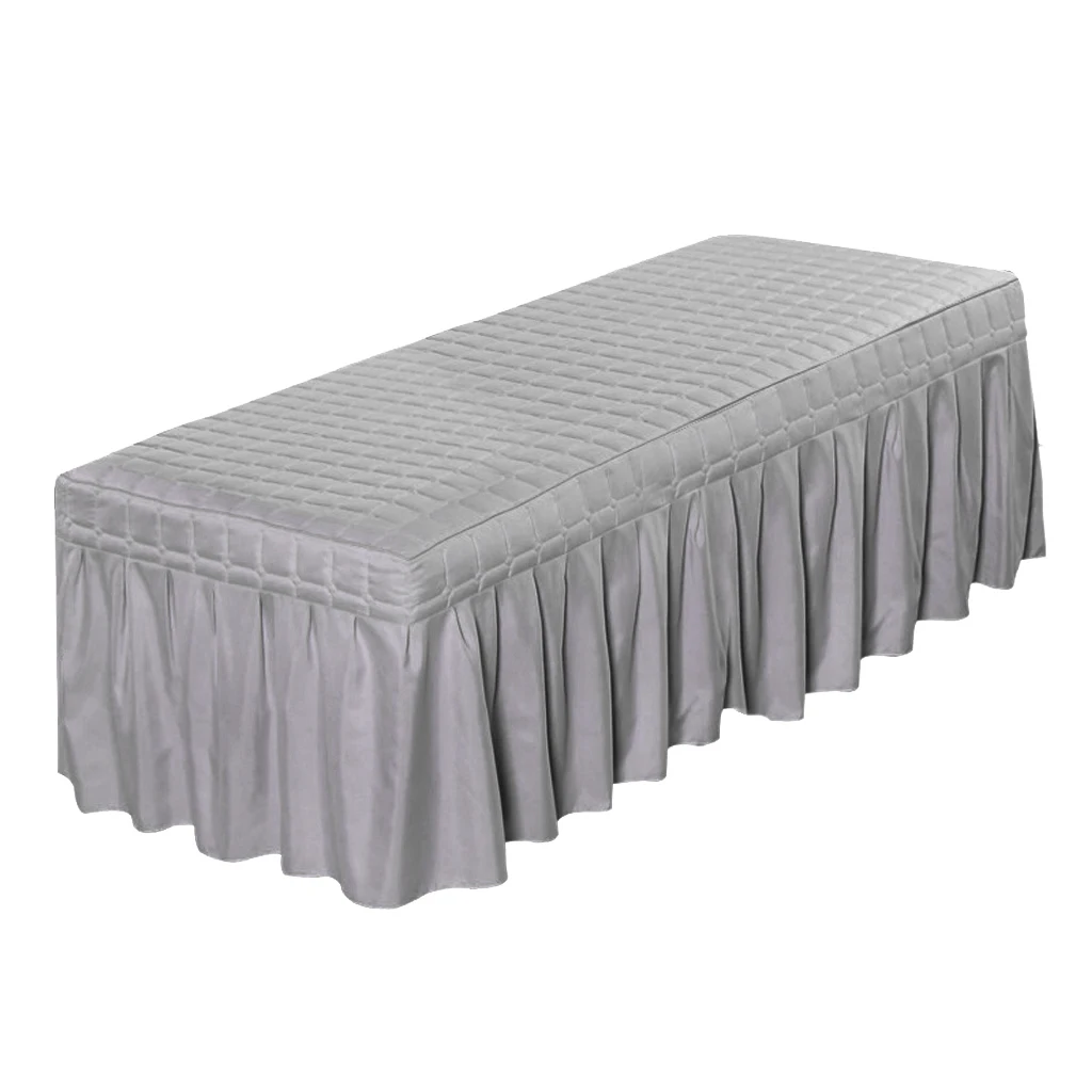 Beauty Massage Table Bed Valance Sheet With Face Hole For Beds In 180-190cm