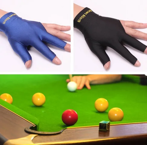 Профессиональный Бильярд перчатки poolball снукер аксессуары высокие эластичные три рукавицы Потяните