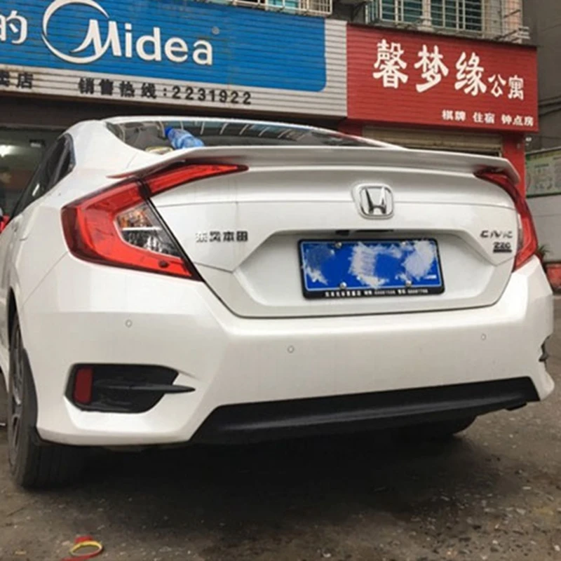

For 16 Civic Spoiler of the tail Material Car Rear Wing No color Color Rear Spoiler For Honda Civic Spoiler Thailand RS 2016