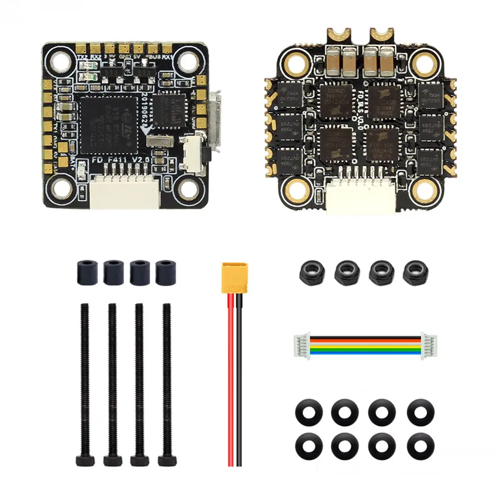 HGLRC FD413 стек Fly Tower 16x16 2-4S Контроллер полета 13A BLS 4 в 1 ESC для радиоуправляемого дрона FPV гоночный Запчасти Аксессуары