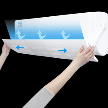 

Plastic Windguard Air Damper Durable Extensible Gas Deflectors Hotel Restaurant Bedroom Air Conditioning Windshield Summer