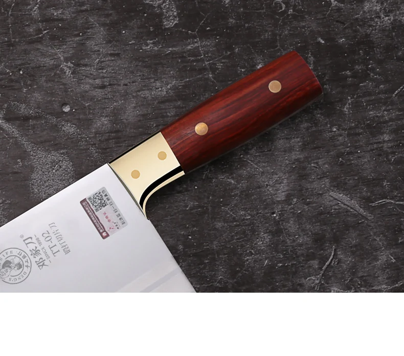 DENG Knife TT-02 Stainless Steel Handmade Forged Kitchen Vegetable Knife and Meat Cleaver Chinese Chef's Knife Cleaver Knives