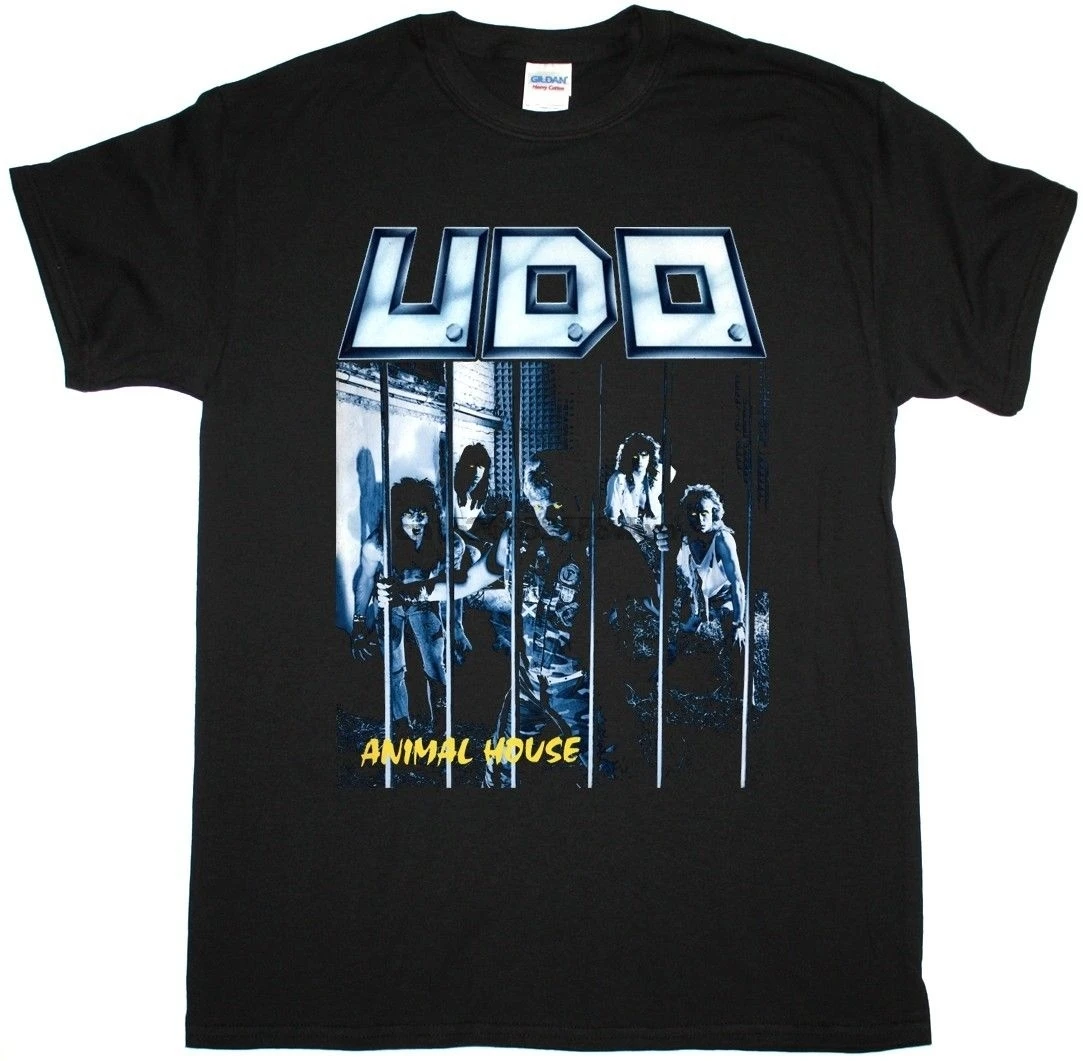 U D O Animal House Heavy Metal Udo Saxon Accept Runninger Wild Новая Черная футболка хлопковая Футболка