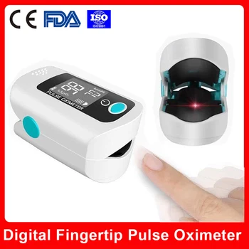 

Fingertip Pulse Oximeter LCD Display With Backlight Blood Oxygen Oximeter Finger Pulse Digital Fingertip Oximeter (No Battery)