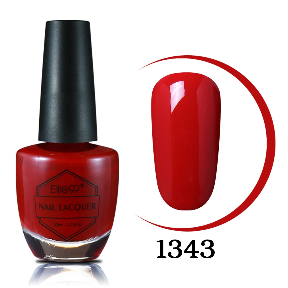 Elite99 10 мл Лак для ногтей лак для ногтей Гель-лак Vernis Nail Art долговечный впитывающий светодиодный аппарат великолепный маникюр гибридные Лаки - Цвет: 1343