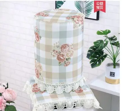 Drinking fountain cover fabric lace garden living room drinking fountain cover bucket 2 piece set