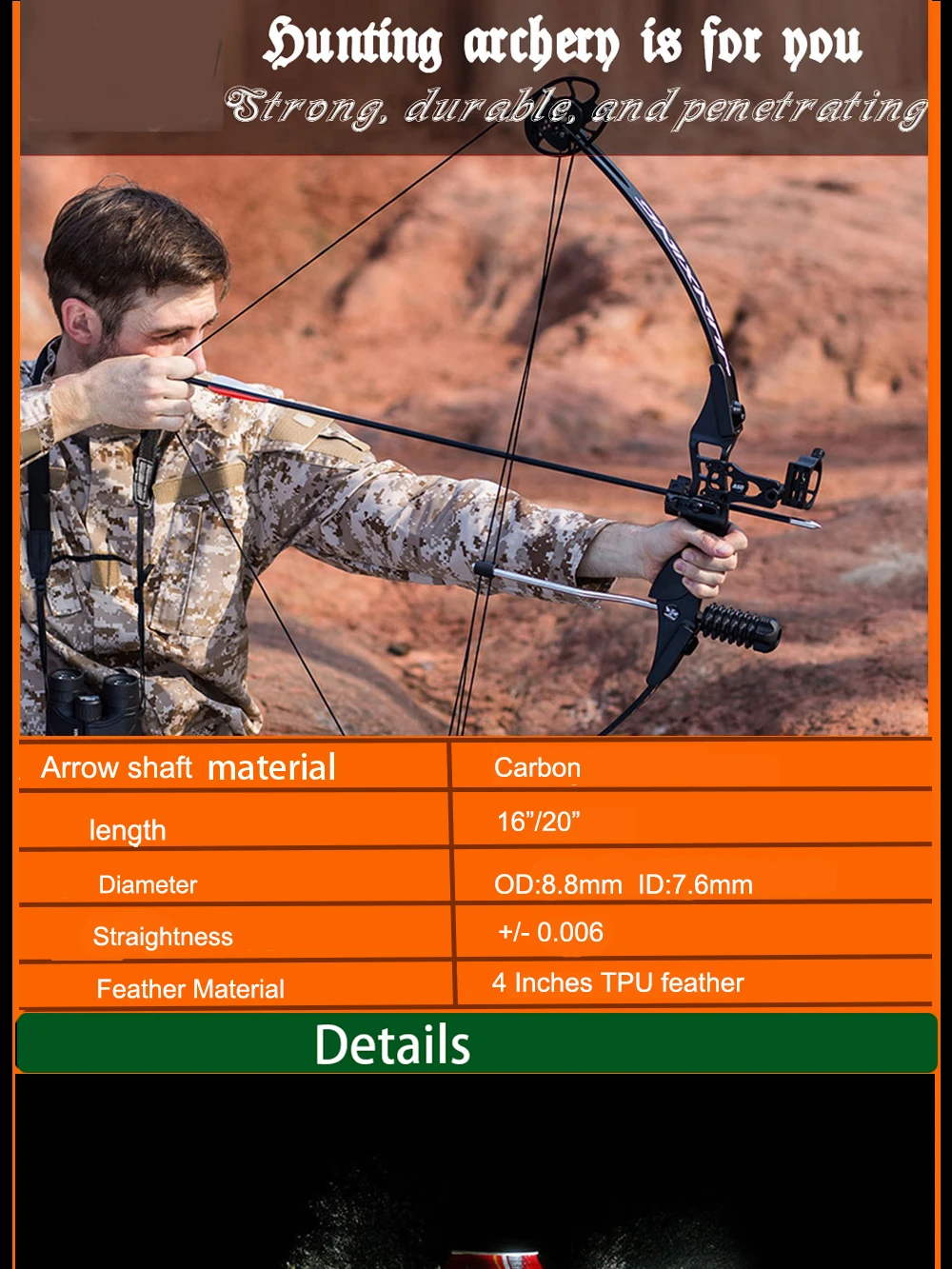 12PCS Archery Aluminum Arrows OD8.8mm 4'' Vane Nock Compound Bow Hunting 