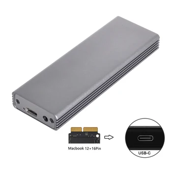 

Type-C USB-C to 16+12 Pin Mobile Box HDD Enclosure for Air Pro 2013 2014 2015 2016 SSD Portable Case