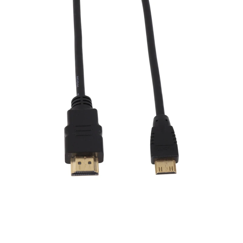 1 м, 1,5 м, 3 м, 5 м высокоскоростной позолоченный HDMI к mini hdmi штекер HDMI кабель 1,4 Версия 1080p 3D для планшетов DVD