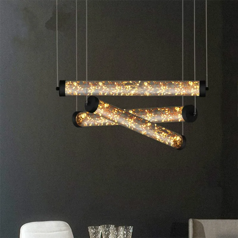 

Industrial Windshield Rod Pendant Lamp Post-modern Personality Creativity Living Room Bedroom Bardining Room Firefly Luminaire