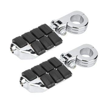 

Motorcycle 38mm Highway Bar Foot Pegs Footrest with Mount For Suzuki For Yamaha For Honda GoldWing GL1500