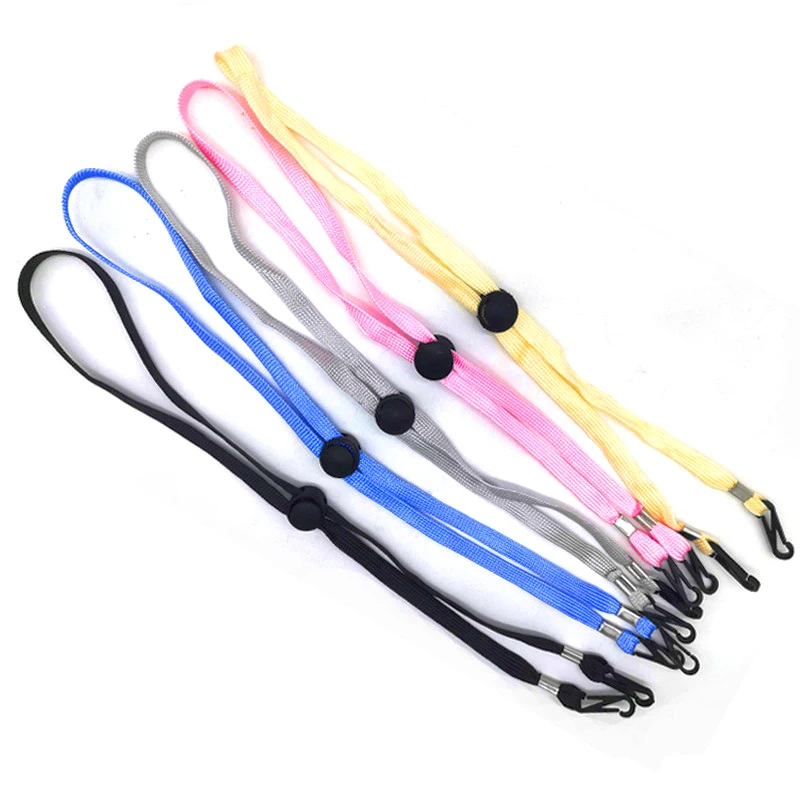 Cordón desechable para mascarilla, cuerda colgante de Color para máscara, ajustable, sin huellas, con dos ganchos, 1 unidad