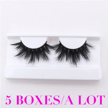 

5 pairs natural mink fake eyelashes long makeup 3d faux mink lashes false eyelash extension for beauty make up