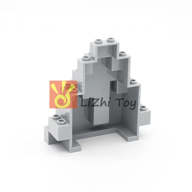 2pcs-10pcs MOC Bricks 6083 Rock Panel 3x8x7 Triangular DIY Building Blocks Military Compatible with Castle Garden Mountain Toys 6