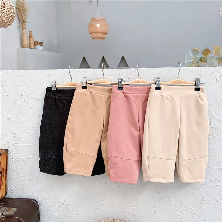New Stylish Girls Boys Thicken Pants Cotton Autumn Winter Kids Girls Long Pants 1-6 years