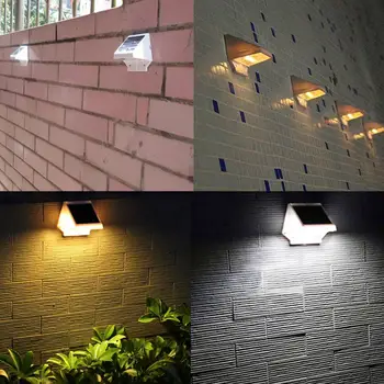 

Solar Powered AA Ni-Mh Recharge Automatically Saving Outdoor 4 LED White Light