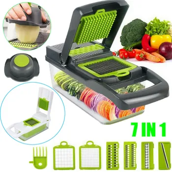 

Upgrade Multifunction Vegetable Cutter Kitchen Gadgets Garlic Press Steel Blade Potato Peeler Carrot Grater Kitchen Accessories