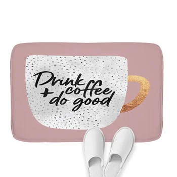 

Colorful Coffee Print Carpets Cup Ice Cream Carpet for Kitchen Mat Bathroom Non-Slip Decor Floor Doormat Alfombra Para Cocina