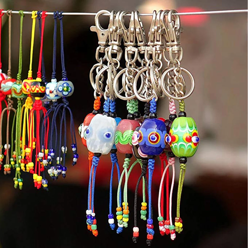 10 Pieces Paracord Carabiner Snap Hook Clasp Metal Key Ring Lobster Clasps Key Chains DIY Crafts Supplies - 18mm O Rings