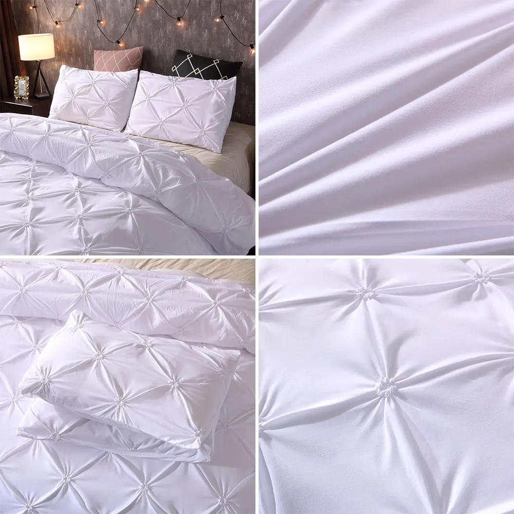 Наборы постельного белья 3 шт Подарочное раскошное одеяло пододеяльник полиэфирное волокно красный 7 размер простыня, наволочка для