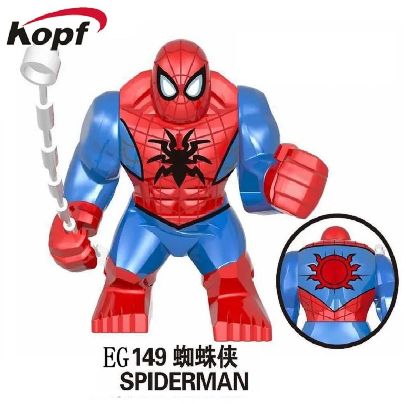 

EG149 Super Heroe Building Blocks Action Big Figures Infinity Gauntlet Spider Man Iron Man Hulk Thanos Bricks For Kids Gift Toys