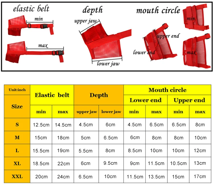 Антилай намордник для маленьких и больших собак регулируемые намордники