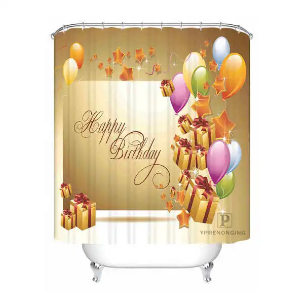 Shower Curtain Пользовательские водонепроницаемые занавески для душа красная Рождественская игрушка с принтом сердца ванная комната декор различных размеров#180324-01-29 - Цвет: Shower Curtain