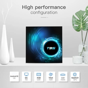 

NEW TV Box Android 10.0 T95 Smart 4GB 32GB H616 Quad Core 1080P H.265 6K Media Player Wifi Set Top Box